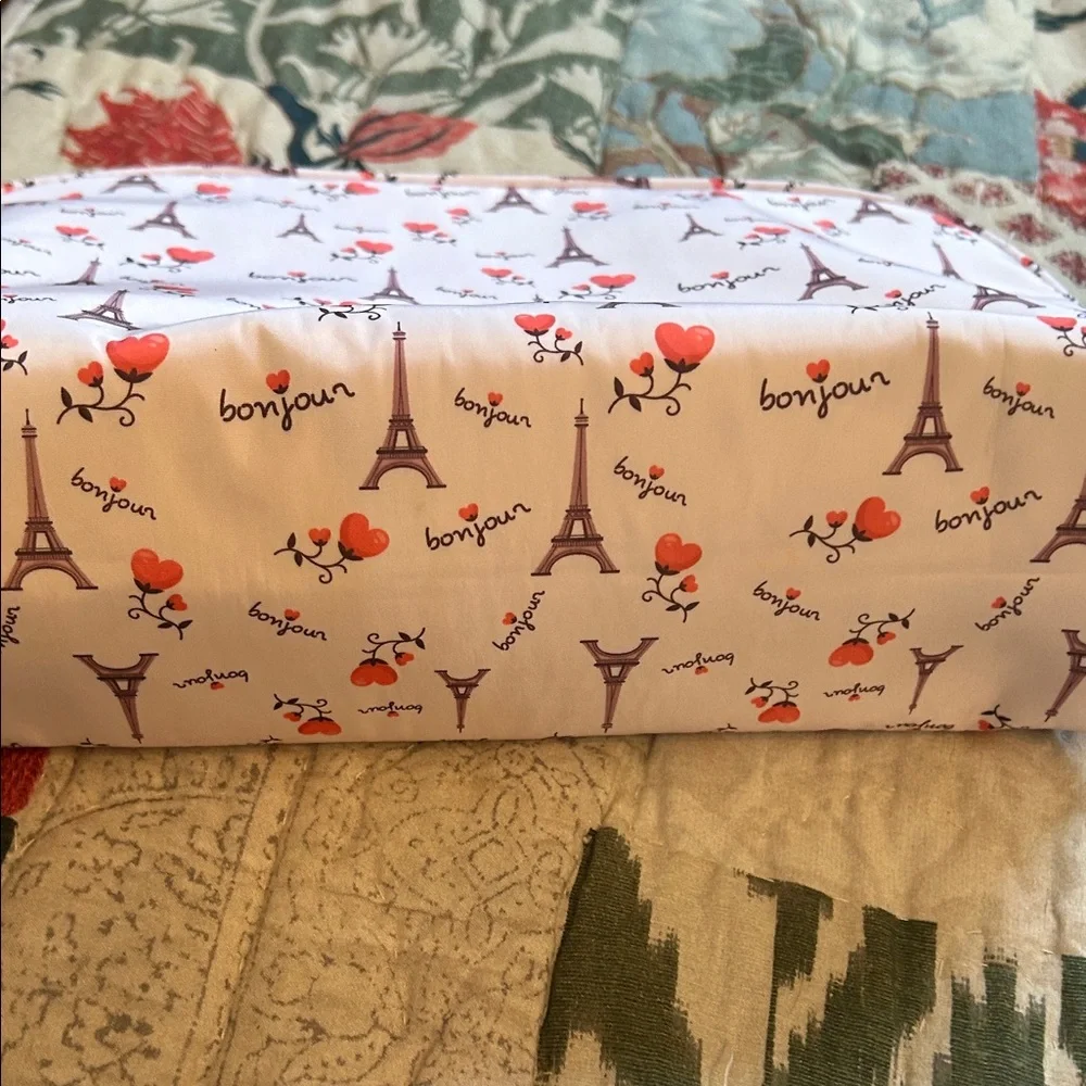 Lot of two Paris themed cosmetic bags